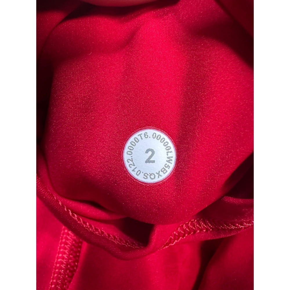 Lululemon Fast & Free‎ 7/8 Tight II *Non-Reflective Nulux 25" Dark Red size 2 - Picture 3 of 3